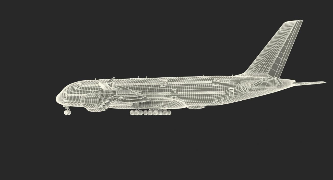 Airbus A380-1000 Air France 3D